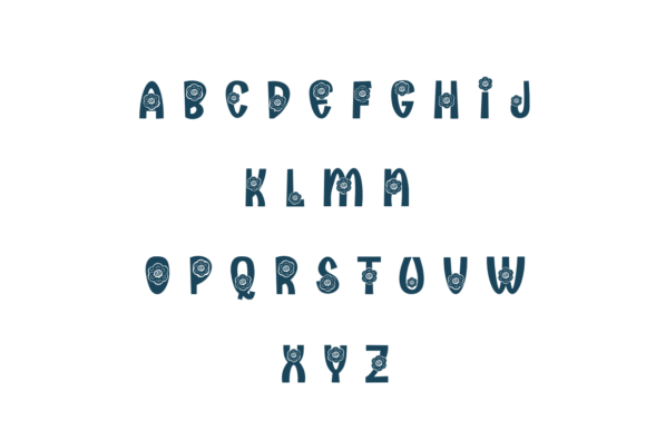 Boho Flowers Font - Preview 1