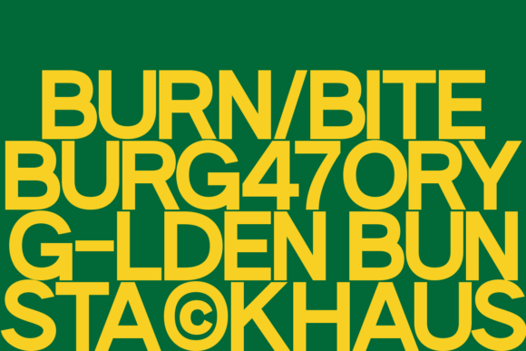 Burgendo Font - Preview 1