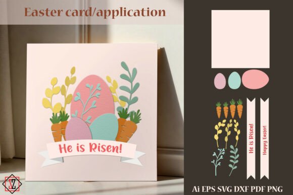 Easter Applique Card | Craft Template