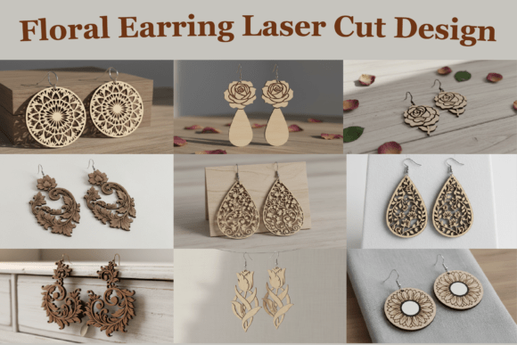 Flower Cut Earrings Pack