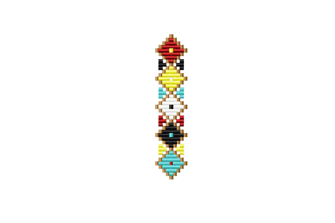 Folk Border Embroidery Design