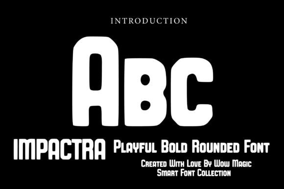 Impactra Font PNG with transparent background - Preview 1