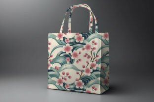 Japanese Sakura Wave Patterns Bundle Graphic by Motin · Creative Fabrica