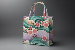Japanese Sakura Wave Patterns Bundle Graphic by Motin · Creative Fabrica
