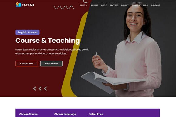Language School HTML Template