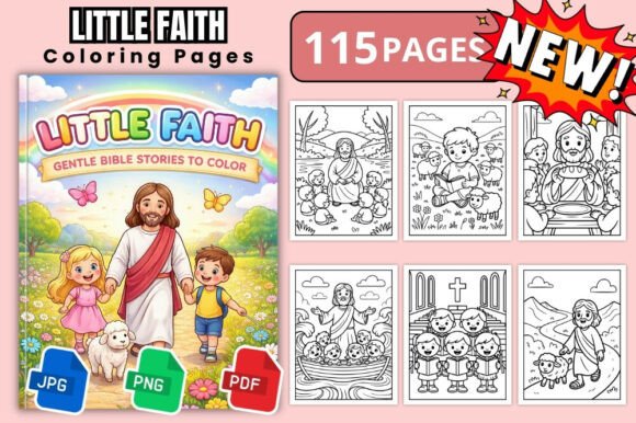 Little Faith Bible Coloring Book