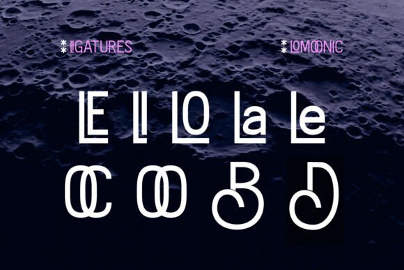 Lomoonic Font PNG with transparent background - Preview 3