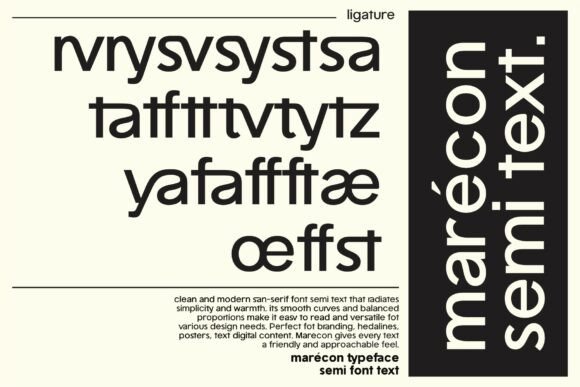 Marecon Font PNG with transparent background - Preview 5