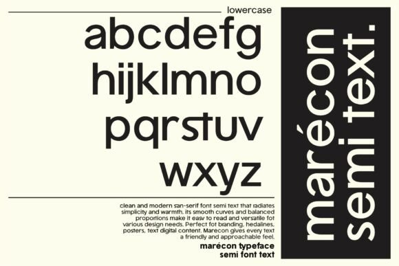 Marecon Font PNG with transparent background - Preview 6