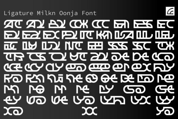 Milkn Oonja Font PNG with transparent background - Preview 1
