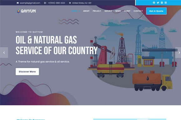 Oil & Gas Service HTML Template