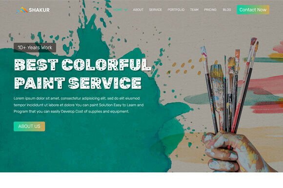 Painting Service Company HTML Template