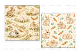 Pastel Easter Seamless Pattern Bundle Graphic by Craftiqe-shop ...