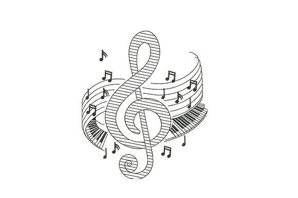 Piano with Treble Clef