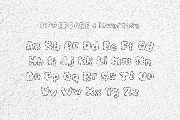 Popcorn Picasso Font PNG with transparent background - Preview 1