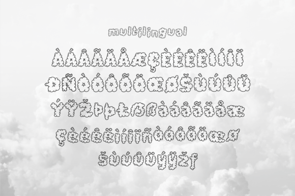 Popcorn Picasso Font PNG with transparent background - Preview 2