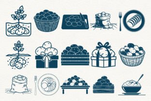 Potatoes SVG Bundle Graphic by BDdesign · Creative Fabrica