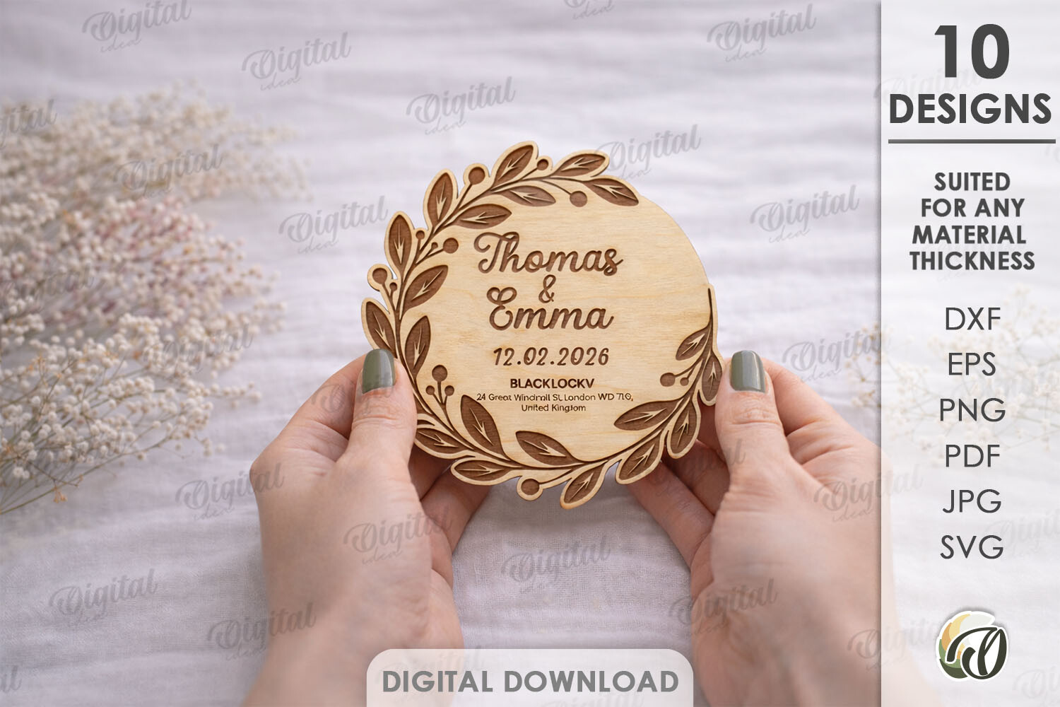 Save the Date Laser Cut