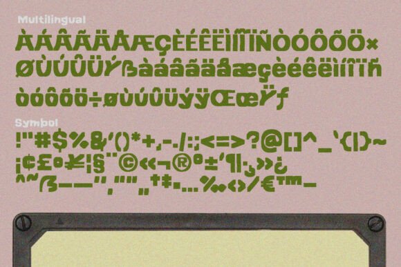 Screo Human Font font preview - 5
