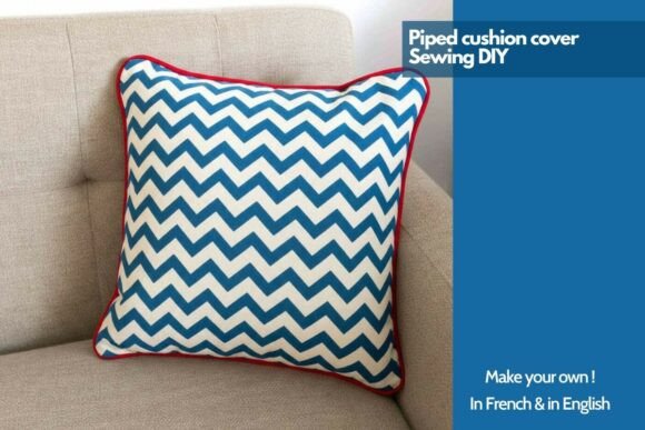 Sewing DIY Piped Cushion Cover