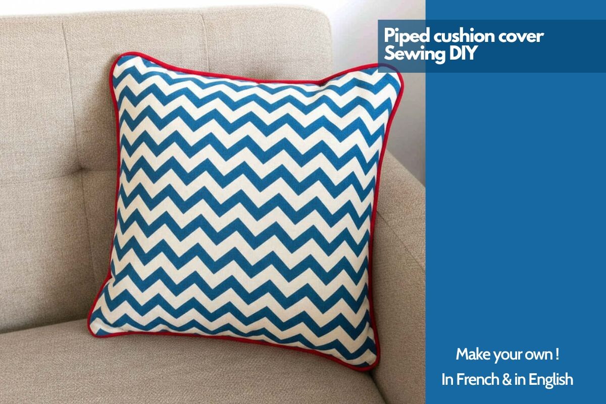 Sewing DIY Piped Cushion Cover