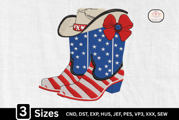 USA Western Patriotic Cowgirl Boots