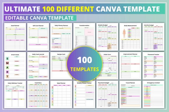 Ultimate 100 Different Canva Template