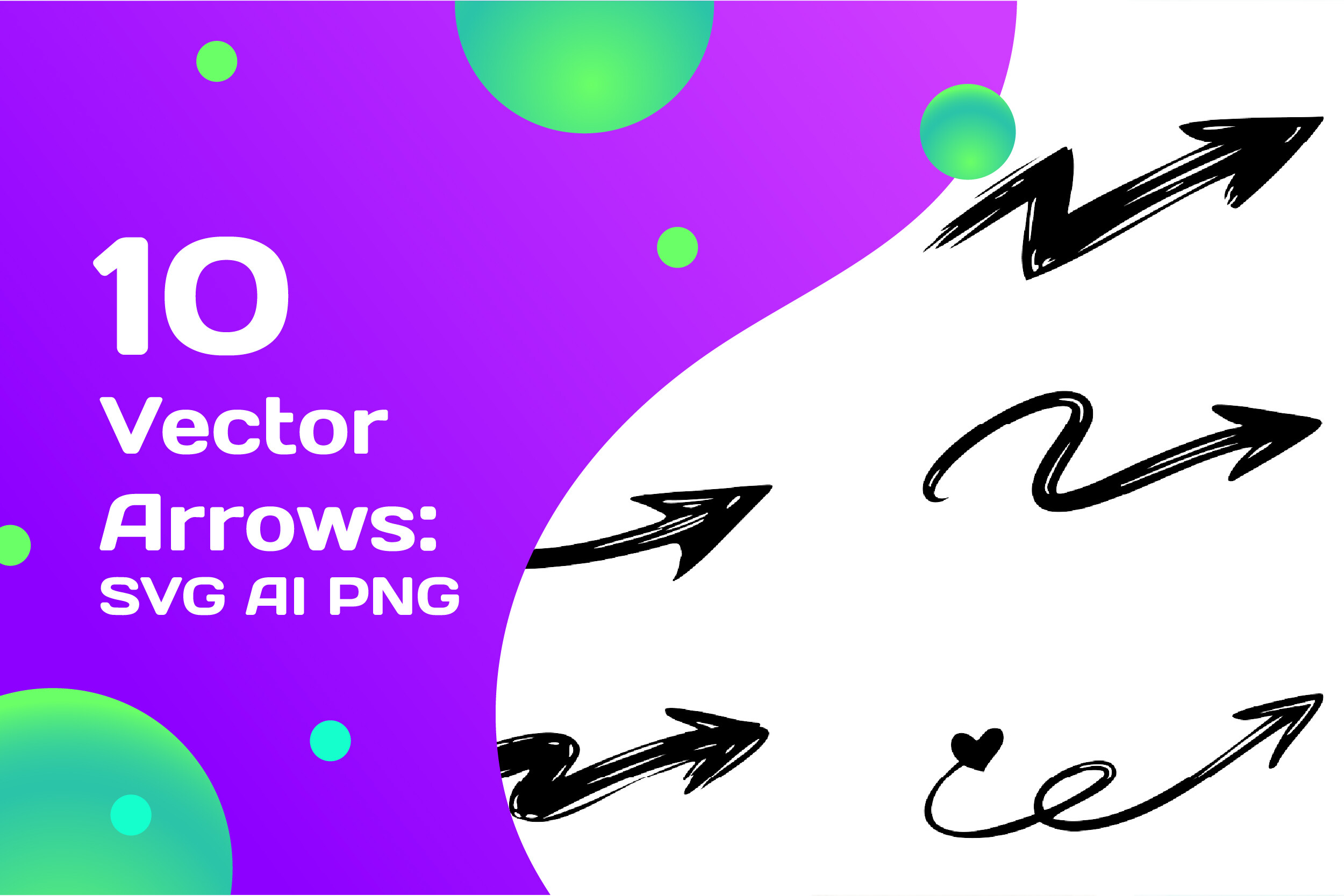 10 Essential Vector Arrows: SVG AI PNG