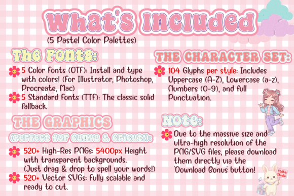 Bunny Groovy Pastel Font - Preview 1
