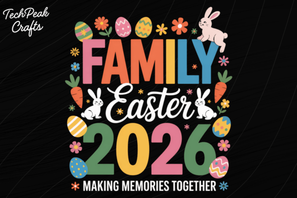 Family Easter 2026 PNG