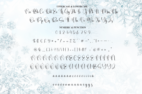 Frosty Font PNG with transparent background - Preview 6