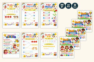Fun Kids Learning Worksheets Graphic by LR ART · Creative Fabrica
