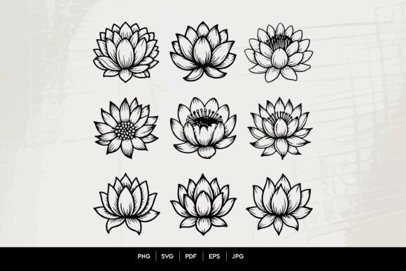 Lotus Flower SVG Bundle