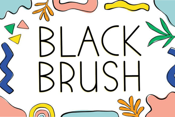 Simple Modern Font PNG with transparent background - Preview 1