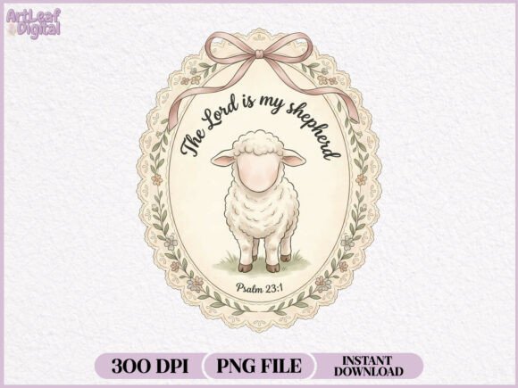The Lord is My Shepherd Christian PNG