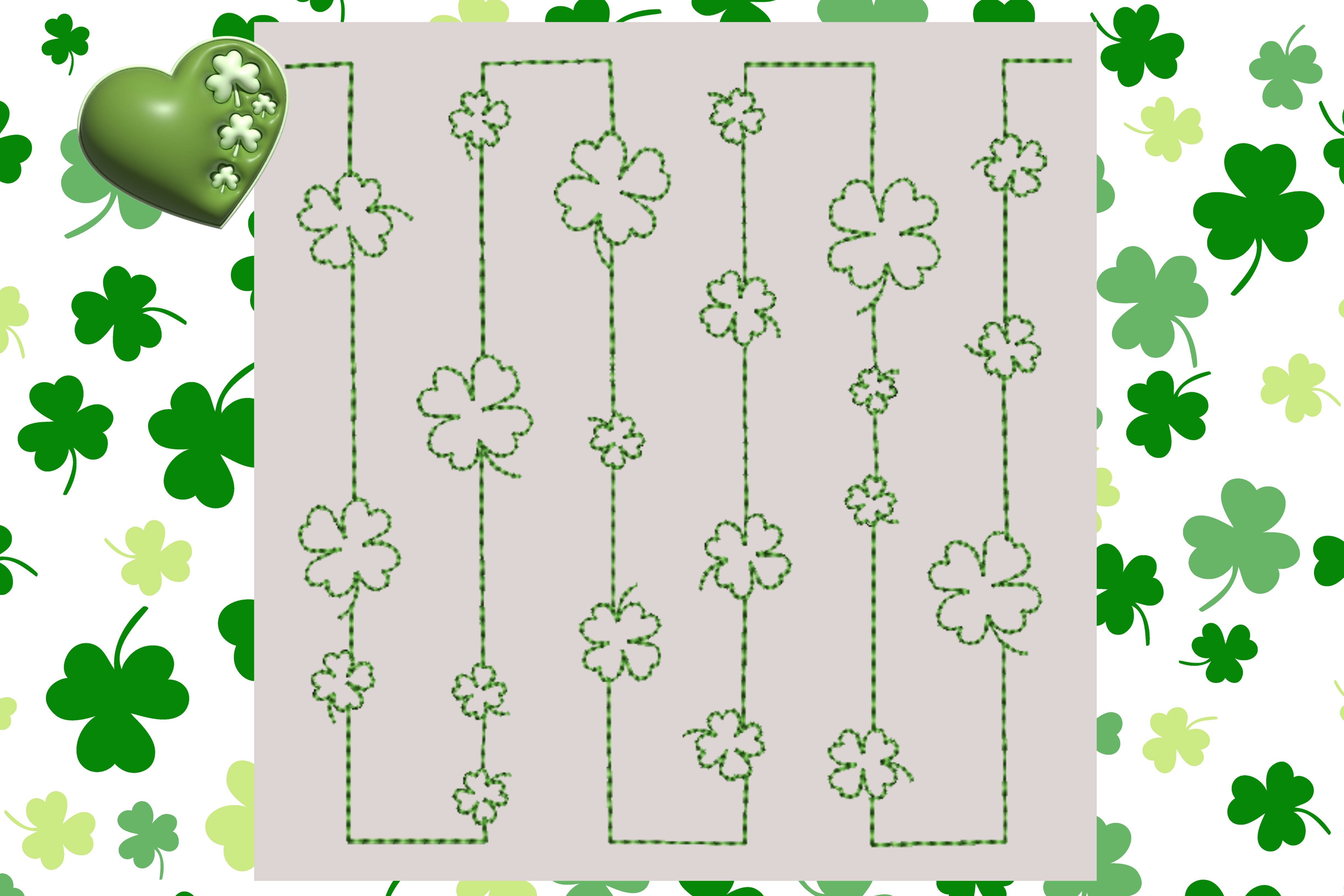 Traveling Shamrocks Block-End to End