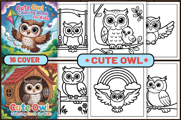 70 Cute Owl Coloring Pages for Kids
