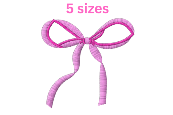 Bow Embroidery Design