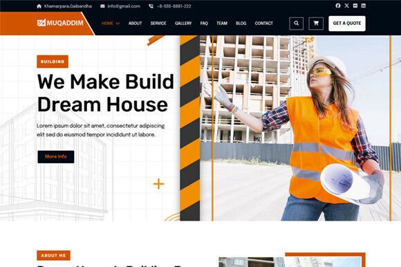 Construction & Architecture HTML Theme