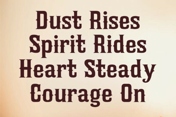 Cowboy Rodeo Font PNG with transparent background - Preview 6