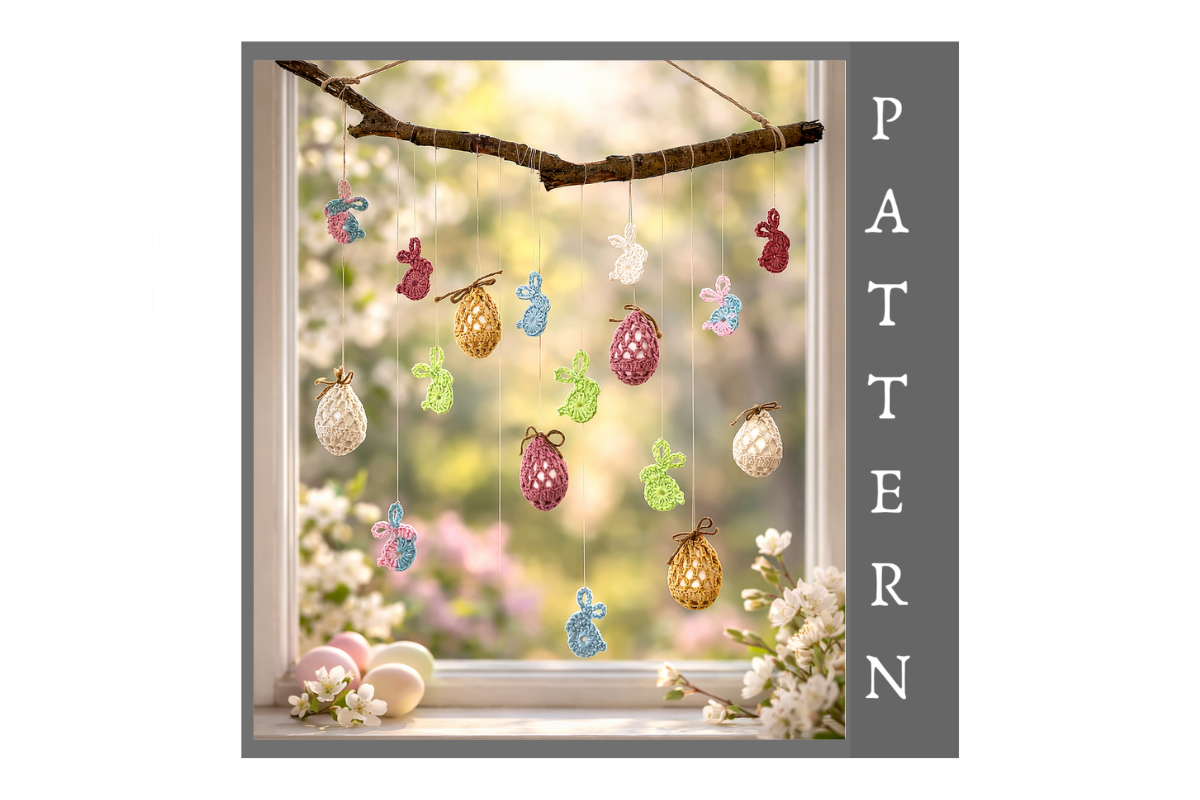 Easter Bunny + Egg Cover Crochet Pattern