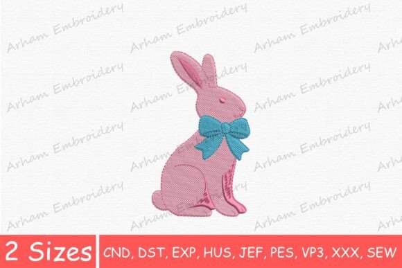 Easter Rabbit with Bow