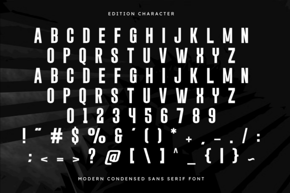Edition Font - Preview 1