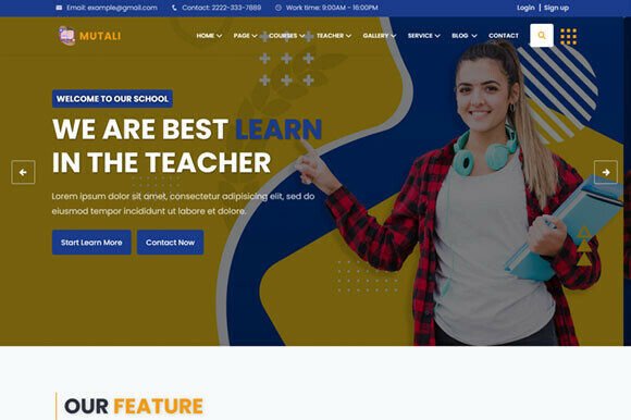 Education & Online Course HTML Template