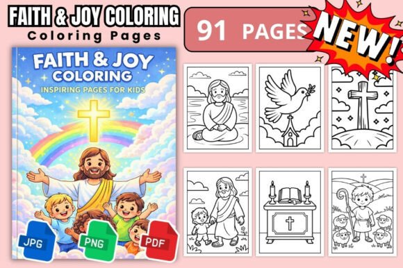 Faith & Joy Christian Coloring Book