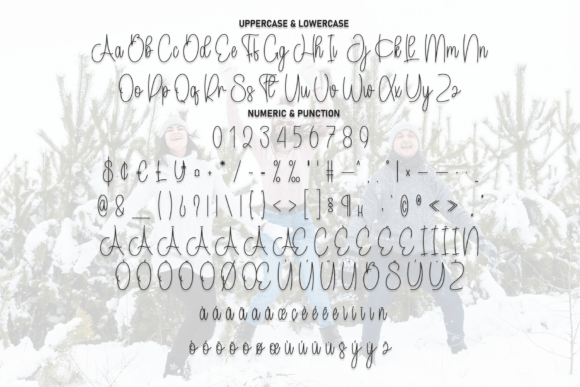 Festival Winterland Font PNG with transparent background - Preview 6