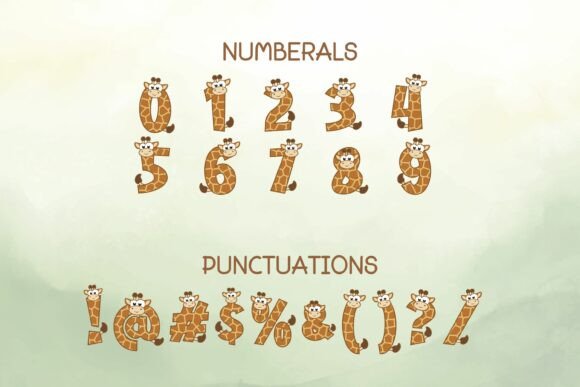 Giraffe Print Font - Preview 2