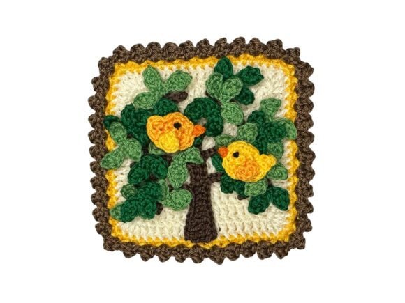Granny Square Tree Crochet
