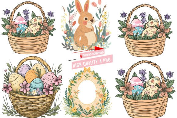 Handdrawn Easter Clipart PNG,Easter Day