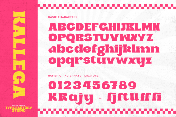 Kallega Font PNG with transparent background - Preview 1